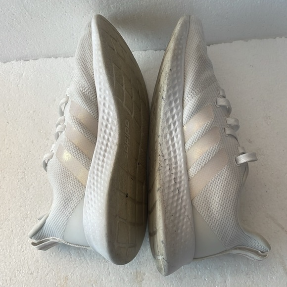 Adidas cloudfoam athletic running shoes sneakers white pink women’s size… - Picture 5 of 10